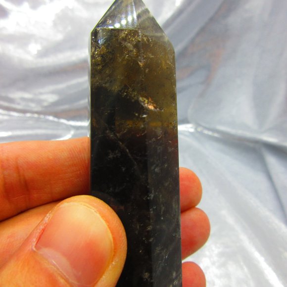 Smoky Quartz Crystal Polished Tower Generator Crystal Meditation Tool - Picture 5 of 8